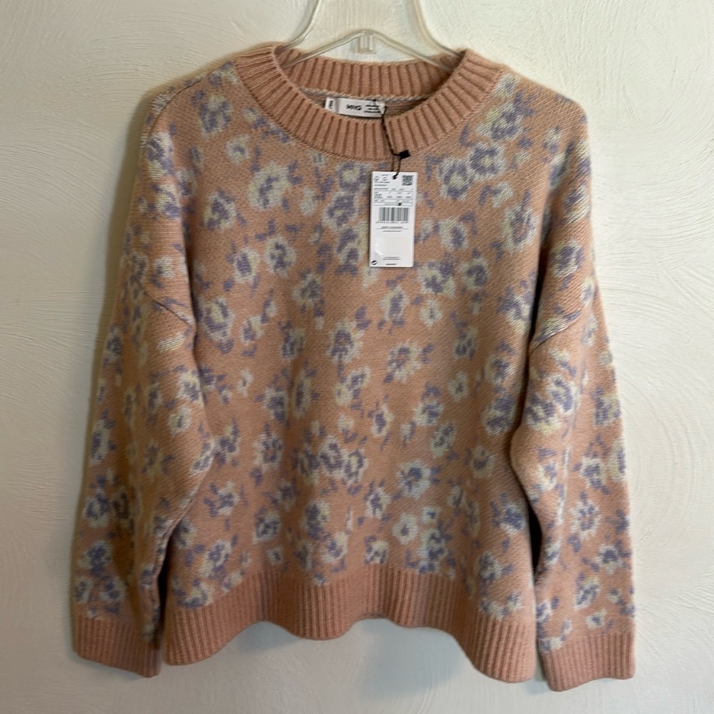 MNG by Mango XXL NWT animal print sweater